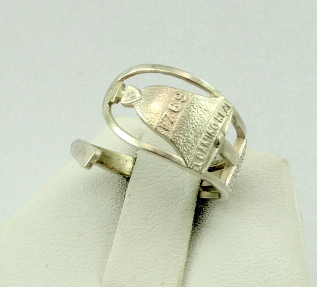 "El Camino Real" Kalifornien Vintage Sterling Silber Löffel Ring Einstellbar Größe 5 1/2 Kostenloser Versand #elcamino-C5-Spr1 von rubysvintagejewelry