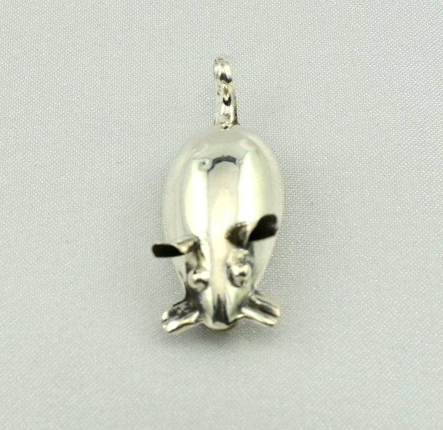 Entzückende Vintage Leichte Hohl Sterling Silber Maus Brosche/Pin Kostenloser Versand #mouse-Br11 von rubysvintagejewelry