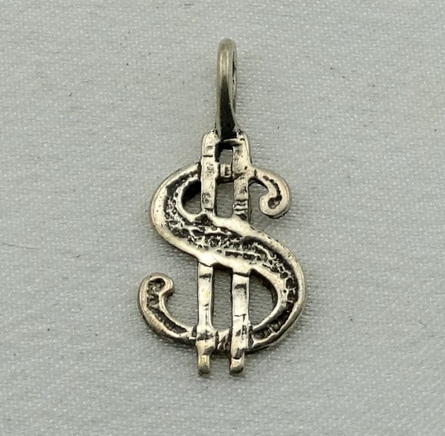 Geld Vintage Sterling Silber Charme Kostenloser Versand #mone-cm17 von rubysvintagejewelry