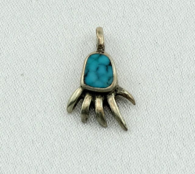 Hand Vintage Solid Sterling Charme Kostenloser Versand #hand-cm7 von rubysvintagejewelry