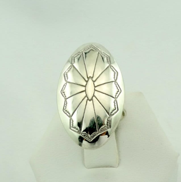 Handgemachter Southwest Style Sterling Silber Ring Kostenloser Versand Größe 5 1/4 #sthwst-Nar1 von rubysvintagejewelry