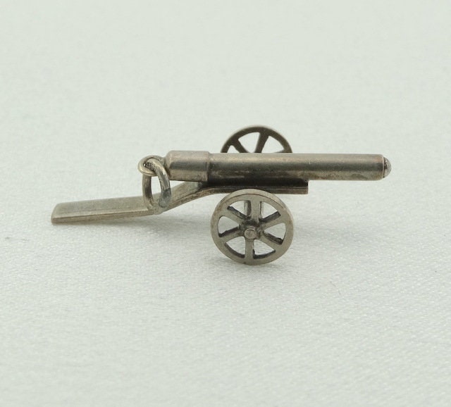 Kanone Vintage Sterling Silber Charme Kostenloser Versand #cann-cm11 von rubysvintagejewelry