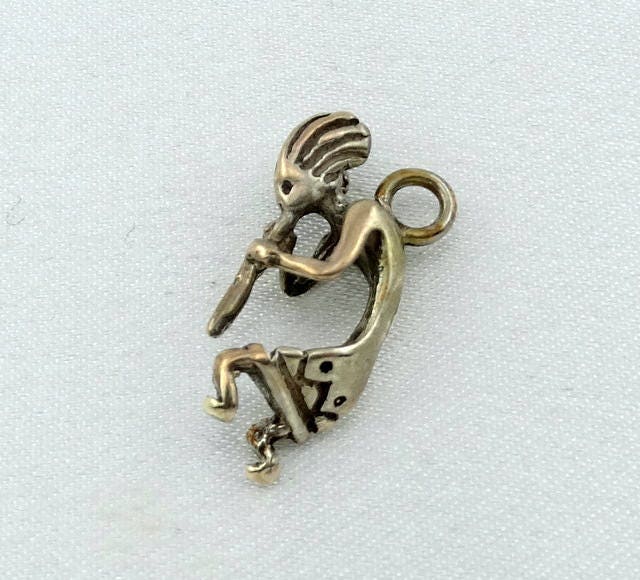 Kokopelli Flöte Tänzer Vintage Solide Sterling Charme Kostenloser Versand #kokopelli-cm2 von rubysvintagejewelry