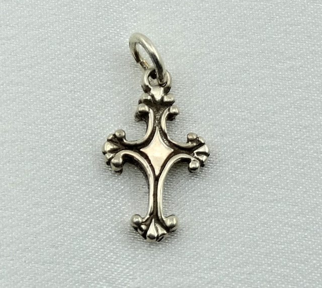Kreuz Vintage Sterling Silber Charme Kostenloser Versand #cros-cm15 von rubysvintagejewelry