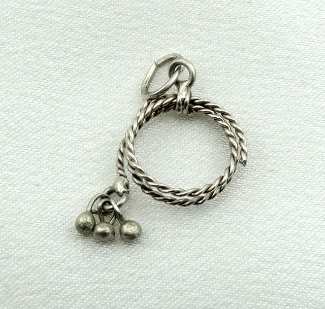 Lariat Seil Vintage Sterling Silber Charme Kostenloser Versand #rope-cm23 von rubysvintagejewelry