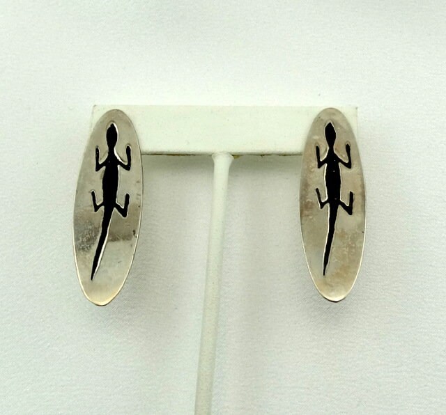 Leapin' Eidechsen Vintage Eidechse Lange Sterling Silber Ohrringe Kostenloser Versand #lizard-Erg3 Leapin' Eidechsen Vintage Eidechse Lange Sterling Silber Ohrringe Kostenloser Versand #lizard-Erg3 von rubysvintagejewelry