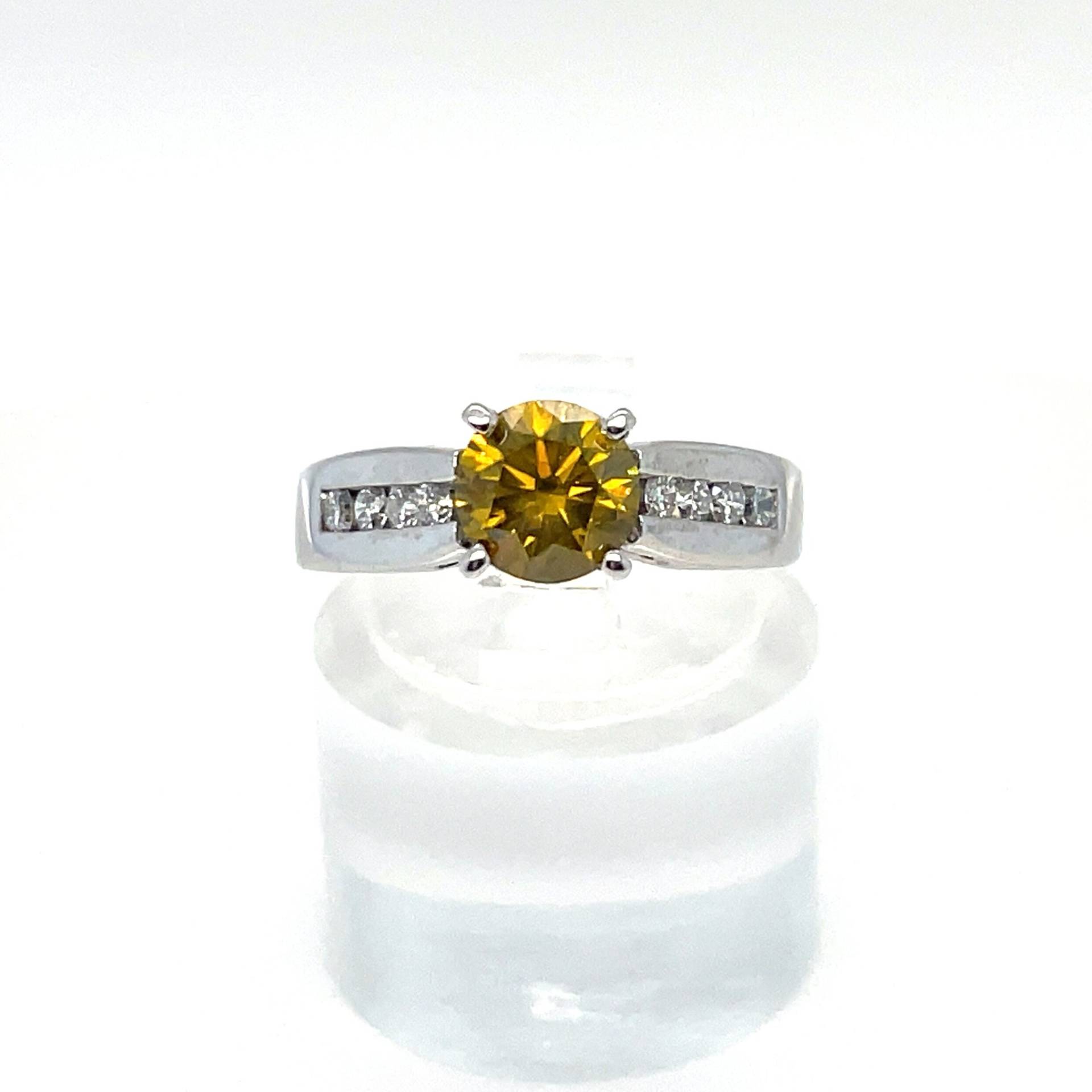 Lebendiges Gelb Diamant Set in 14K Weissgold Mit Akzenten Grösse 4 3/4 Kostenloser Versand #belle-Gr1 Lebendiges Gelb Diamant Set in 14K Weissgold Mit Akzenten Grösse 4 3/4 Kostenloser Versand #belle-Gr1 von rubysvintagejewelry