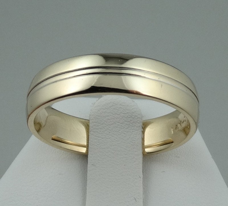 Massives 14K Gelbgold Unisex Comfort Fit Band Größe 13 Kostenloser Versand #ygband-Gr1 Massives 14K Gelbgold Unisex Comfort Fit Band Größe 13 Kostenloser Versand #ygband-Gr1 von rubysvintagejewelry