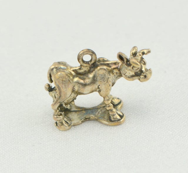 Milchkuh Vintage Sterling Silber Charm Gratis Versand #milk-cm13 von rubysvintagejewelry