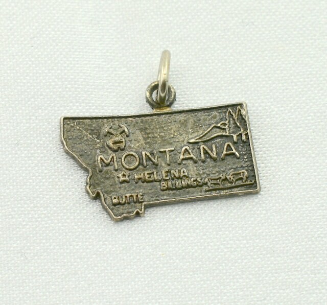 Montana Sterling Silber Charm Gratis Versand #mont-cm15 von rubysvintagejewelry