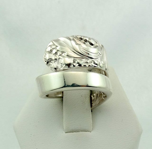 Sammlerstück Echt Vintage Sterling Silber Löffel Ring Verstellbar Größe 6 1/4 Versandkostenfrei #heirs-Sr10 von rubysvintagejewelry