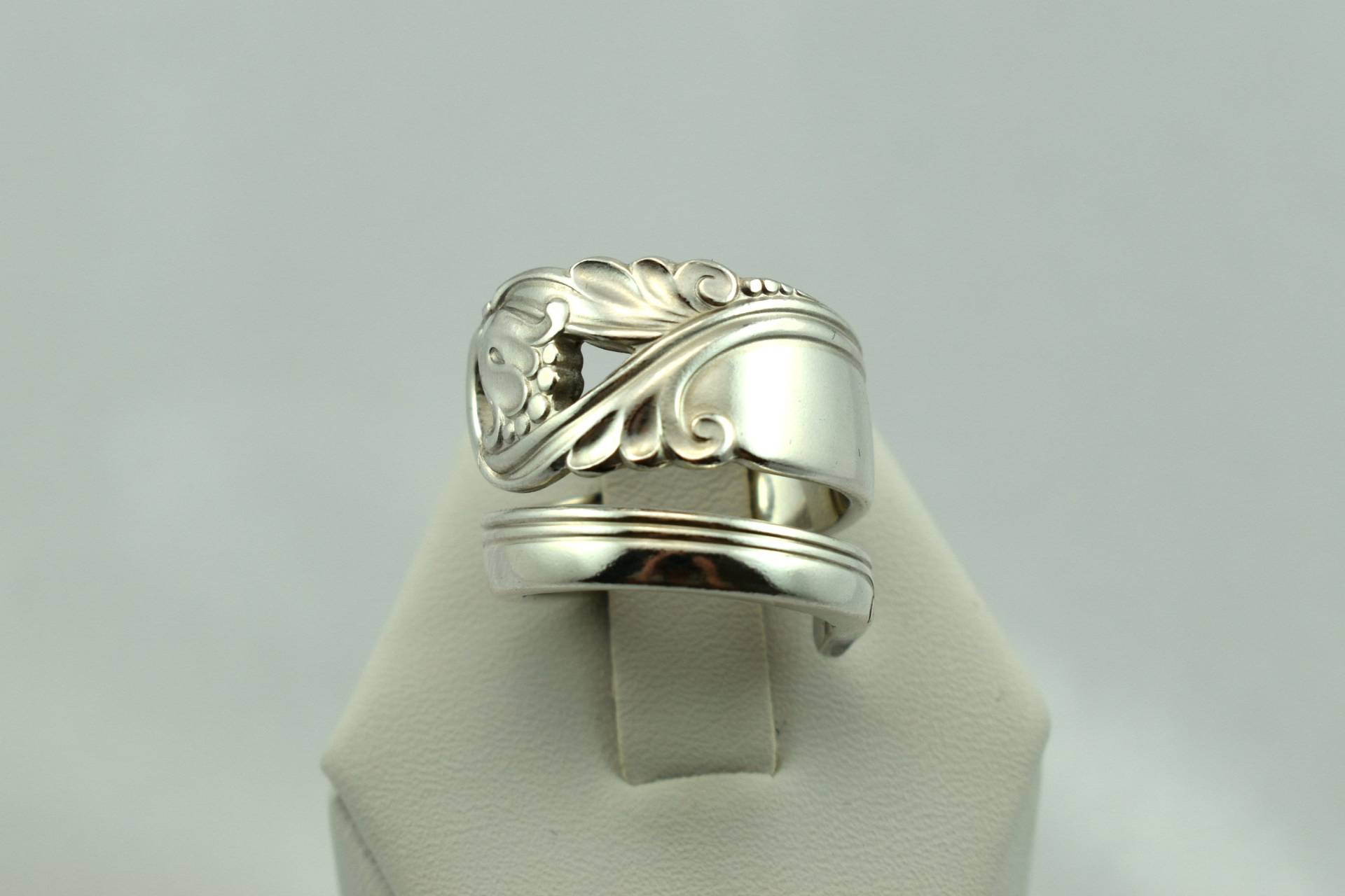 Sammlerstück "Spring Glory" Echt Vintage Sterling Silber Löffel Ring Verstellbar Größe 6 Versandkostenfrei #bbnet-Sr21 von rubysvintagejewelry