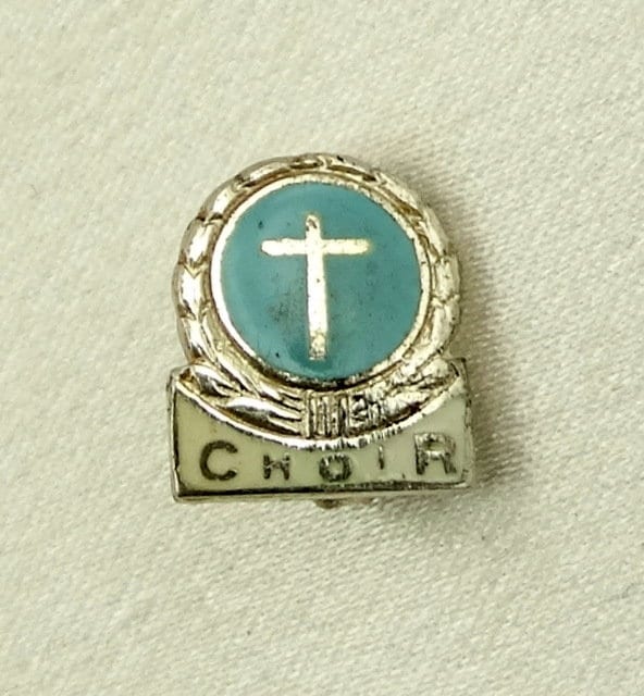 Sammlerstück Sterling Silber Und Blau Emaille Chor Brosche/Pin Kostenloser Versand #choir-Pn2 von rubysvintagejewelry