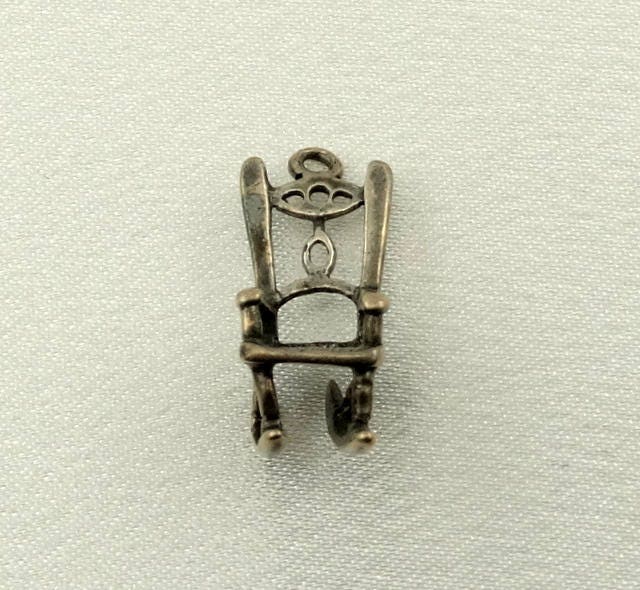 Schaukelstuhl Vintage Solide Sterling Charme Kostenloser Versand #rocking-cm3 von rubysvintagejewelry