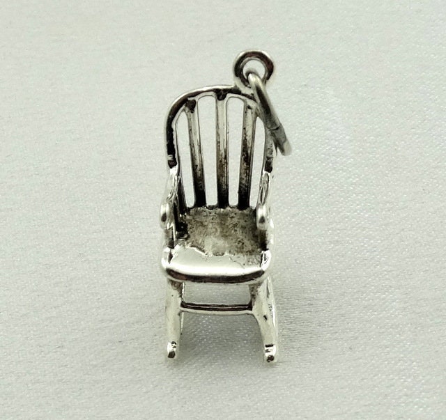 Schaukelstuhl Vintage Sterling Silber Charme Kostenloser Versand #chai-cm21 von rubysvintagejewelry