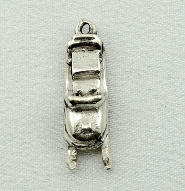 Schnee Mobile Vintage Solide Sterling Charme Kostenloser Versand #smobile-cm5 von rubysvintagejewelry