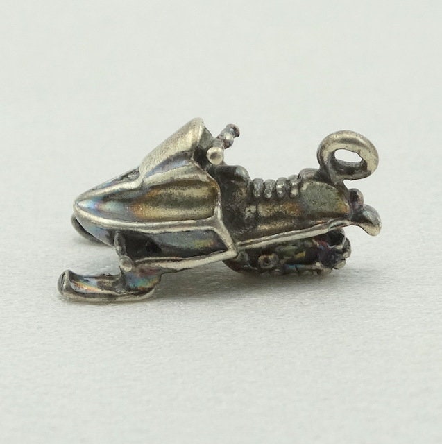 Schneemobil Vintage Sterling Silber Charme Kostenloser Versand #mobi-cm20 von rubysvintagejewelry