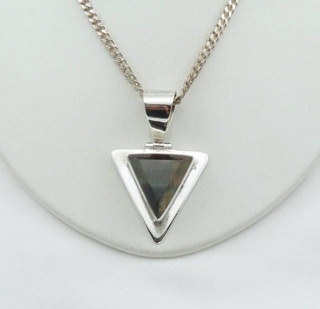 Schöne Blaue Tigerauge Sterling Silber Designer Anhänger Kostenloser Versand 20" Kette Enthalten #tiger-Spc8 Schöne Blaue Tigerauge Sterling Silber Designer Anhänger Kostenloser Versand 20" Kette Enthalten #tiger-Spc8 von rubysvintagejewelry