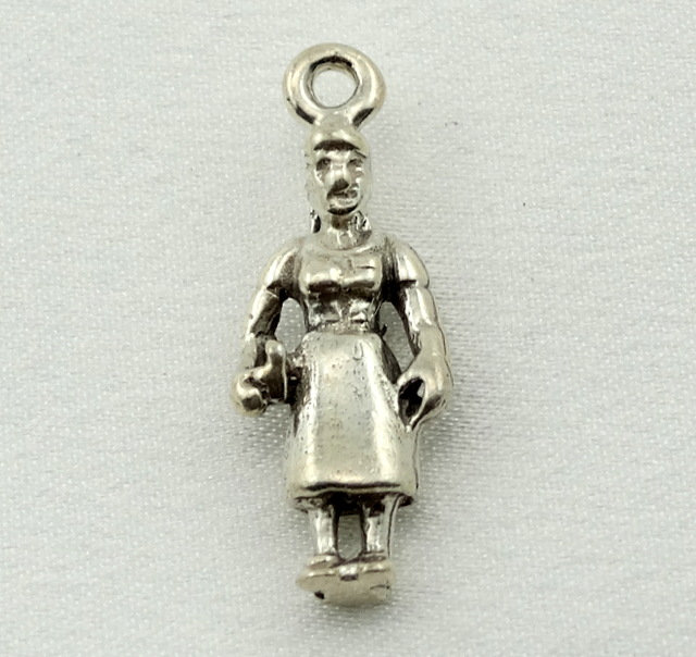 Schule Mädchen Vintage Solid Sterling Charme Kostenloser Versand #sgirl-cm8 von rubysvintagejewelry