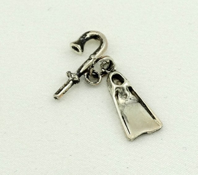 Snorker Gear Vintage Sterling Silber Charme Kostenloser Versand #snor-cm10 von rubysvintagejewelry