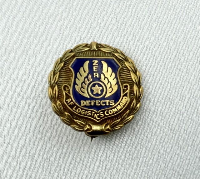 Vintage Air Force Federal Zero Defects Af Logistics Command Pin Kostenloser Versand #0Defects-Pn2 von rubysvintagejewelry