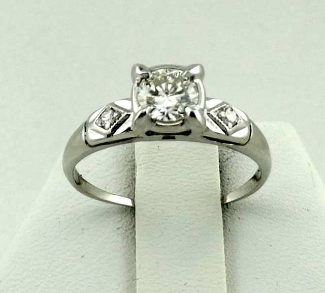 Vintage Art Deco 14K Weißgold Brilliant Diamant Ring Größe 7 Kostenloser Versand #deco14-Gr3 Vintage Art Deco 14K Weißgold Brilliant Diamant Ring Größe 7 Kostenloser Versand #deco14-Gr3 von rubysvintagejewelry