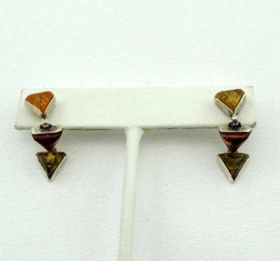 Vintage Drei Farbe Bernstein Sterling Silber Ohrringe Kostenloser Versand #amber-Erg5 Vintage Drei Farbe Bernstein Sterling Silber Ohrringe Kostenloser Versand #amber-Erg5 von rubysvintagejewelry