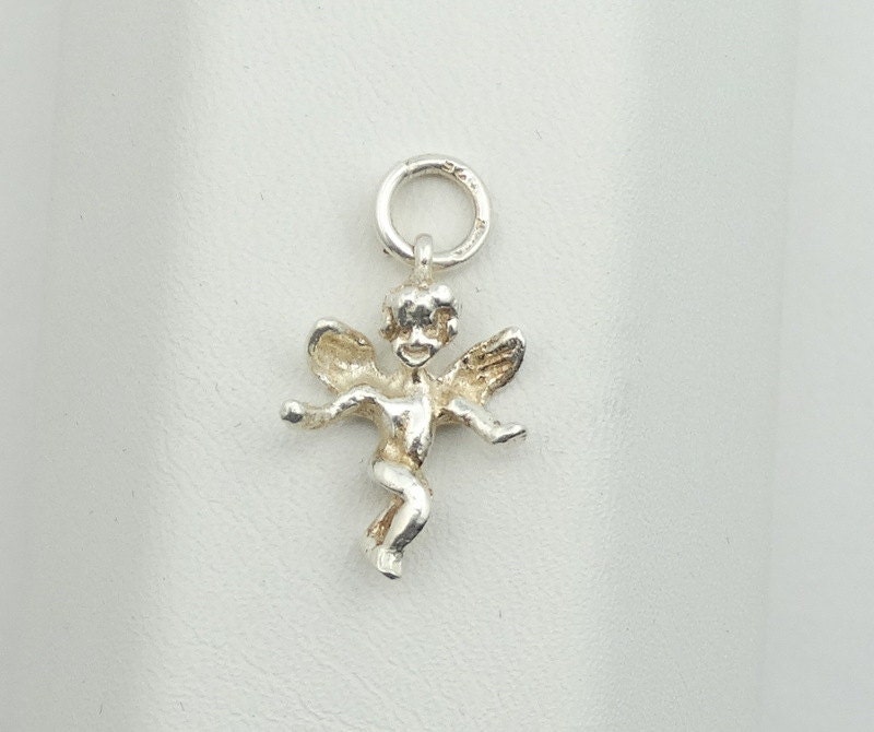 Vintage Geflügelten Engel Charme in Solid Sterling Silber Kostenloser Versand #angel-cm1 Vintage Geflügelten Engel Charme in Solid Sterling Silber Kostenloser Versand #angel-cm1 von rubysvintagejewelry