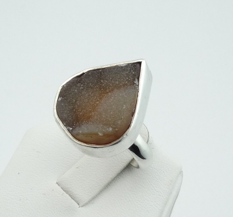 Vintage Golden Druzy Quarz Sterling Silber Ring Kostenloser Versand #druzy-Sr1 Vintage Golden Druzy Quarz Sterling Silber Ring Kostenloser Versand #druzy-Sr1 von rubysvintagejewelry