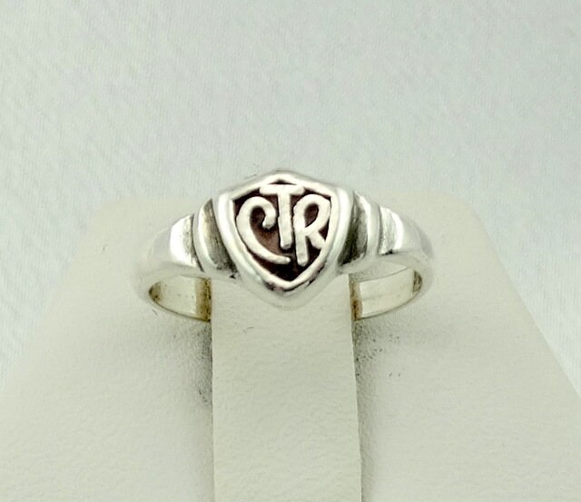 Vintage Pre-Owned Ctr Massive Sterling Silber Signet Ring Kostenloser Versand Größe 4 1/4 #414C-L1 von rubysvintagejewelry