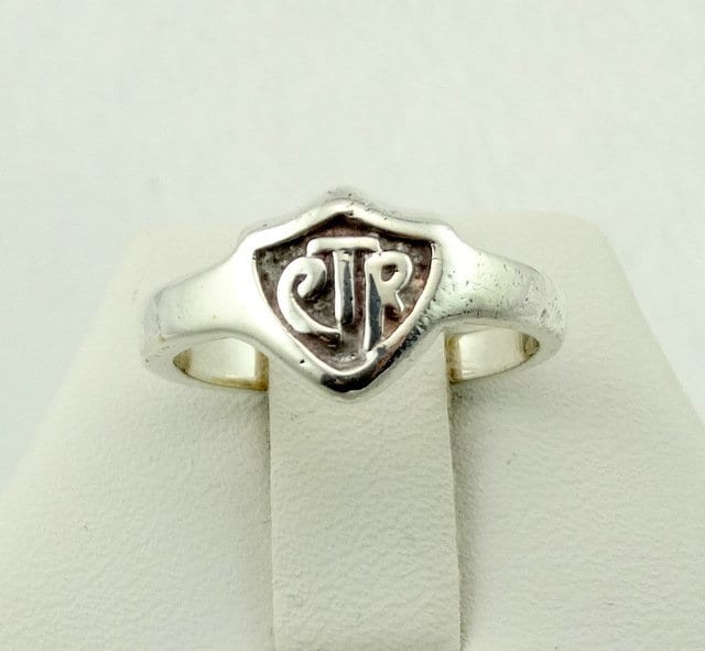 Vintage Pre-Owned Ctr Massive Sterling Silber Signet Ring Kostenloser Versand Größe 5 1/4 #514Plainvint-L2 von rubysvintagejewelry