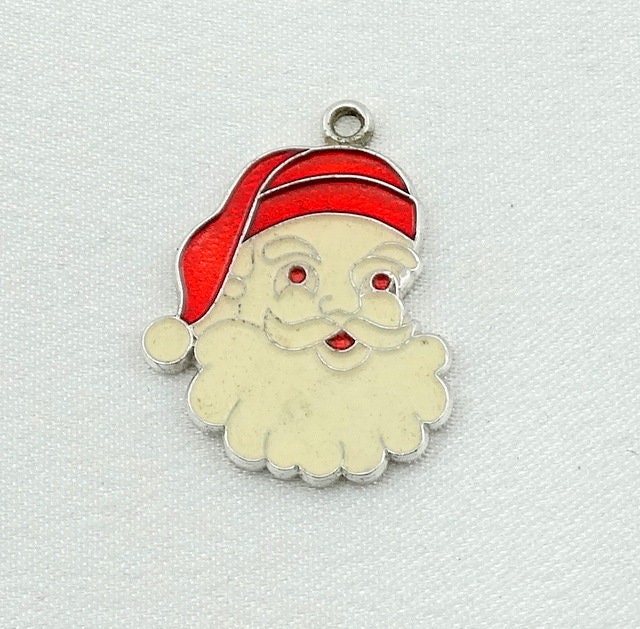 Weihnachtsmann Vintage Sterling Silber Charme Kostenloser Versand #saca-cm16 von rubysvintagejewelry