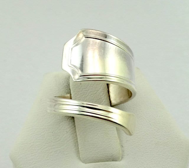 Wunderschön Schlichter Sterling Silber Löffel Ring Größenverstellbar Kostenloser Versand #sixspn-Sr18 von rubysvintagejewelry