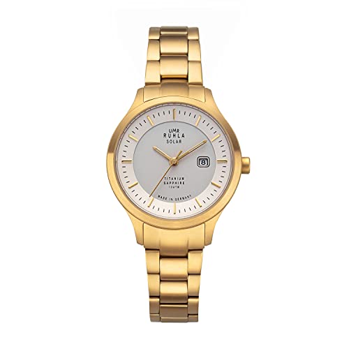 UMR RUHLA Damen-Armbanduhr 96961M, Solar, Titan, Datumsanzeige, 10 bar von UMR RUHLA