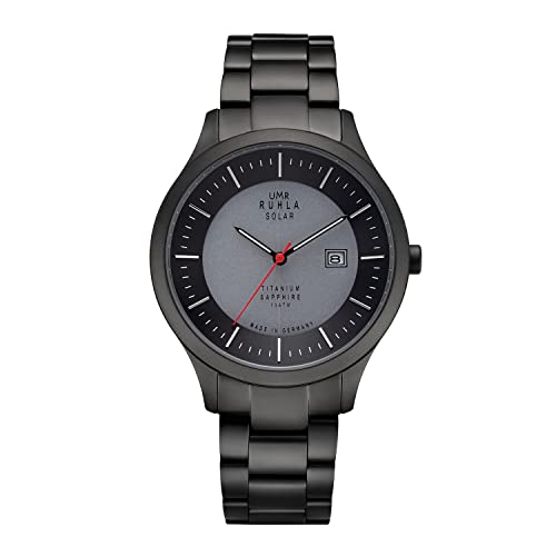 UMR RUHLA Herren-Armbanduhr 95952M, Solar, Titan, Datumsanzeige, 10 bar von UMR RUHLA
