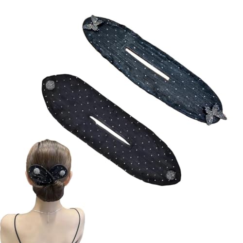 Z4z7 Dutt-Haarspange, modisch, Donut-Form, einfaches großes Haarstyling-Werkzeug, für Damen und Mädchen von rujjftsy