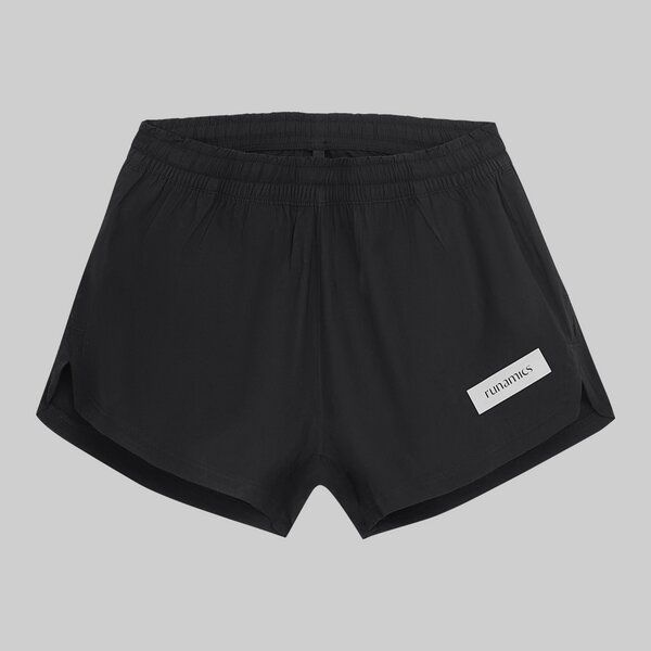 runamics Bouncy Cotton Running Shorts, Damen, schwarz runamics Bouncy Cotton Running Shorts, Damen, schwarz von runamics