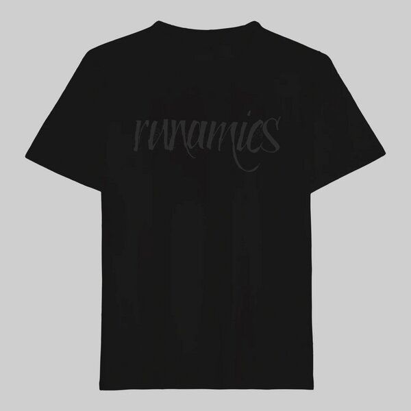 runamics Calligraphy T-Shirt, regenerative Baumwolle, unisex von runamics