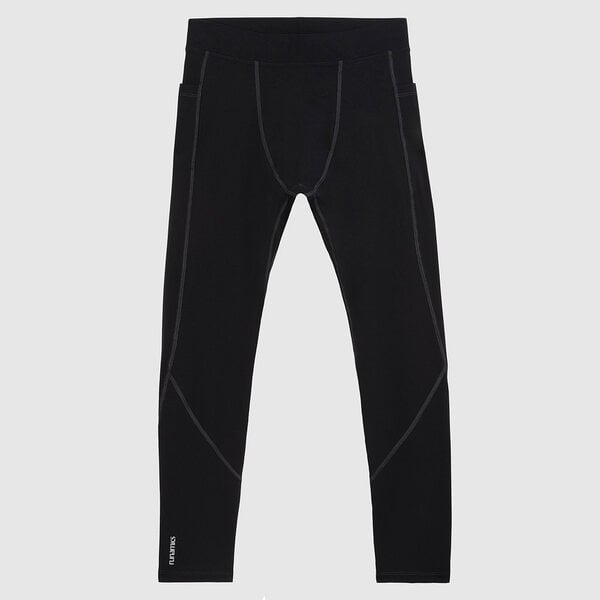 runamics Lange Herren Sport Leggings / Running Tights / Laufhose mit Taschen - schwarz von runamics