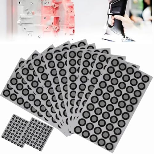 RUNRAYAY 612-teiliges 3D-Scan-Markierungspunkt-Set für 3D-Scanner, 500 6,0-mm-Aufkleber und 112 3,00-mm-Aufkleber für verbesserte 3D-Scan-Präzision von runrayay