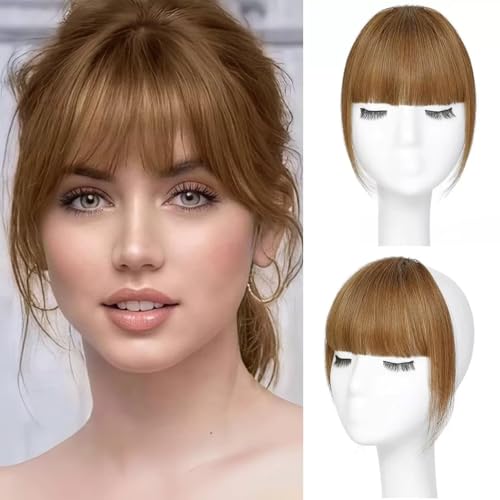 RUNRAYAY -Clip in Pony, Pony Haarclip für Frauen menschliches Haar Wispy Pony Haarstücke für Frauen Clip auf gefälschte Knaller Haarerweiterung für Frauen täglich tragen, hellbraun von runrayay