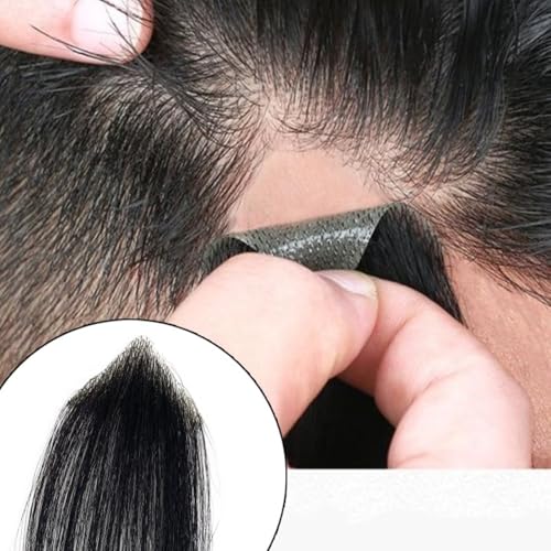RUNRAYAY Ultra dünner Haut kahler Spot Hair Patch Toupe für Männer Haar Ersatzeinheit für 6 Zoll kahle Stelle natürlich aussehende Haut Toupee, schwarz 2 * 2 * 3cm von runrayay