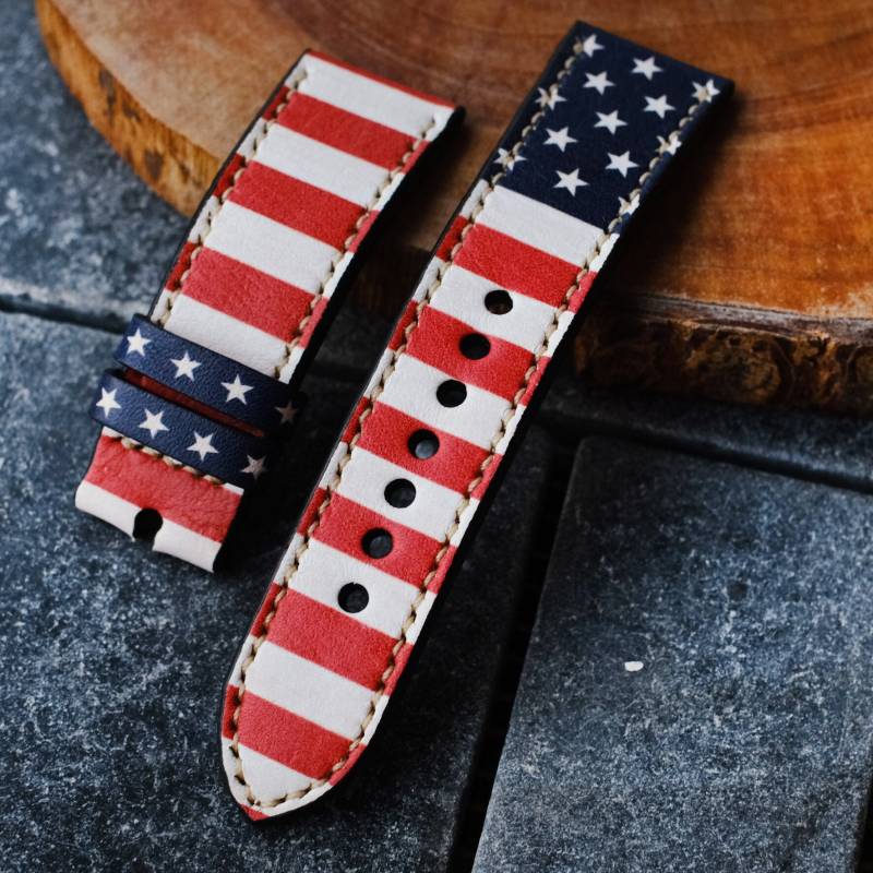 4. Juli Fitbit Versa 4 3 2 Lite Band Sense Gurt 23mm Mit Quick Release Spring Bar Handmade von ruslieco