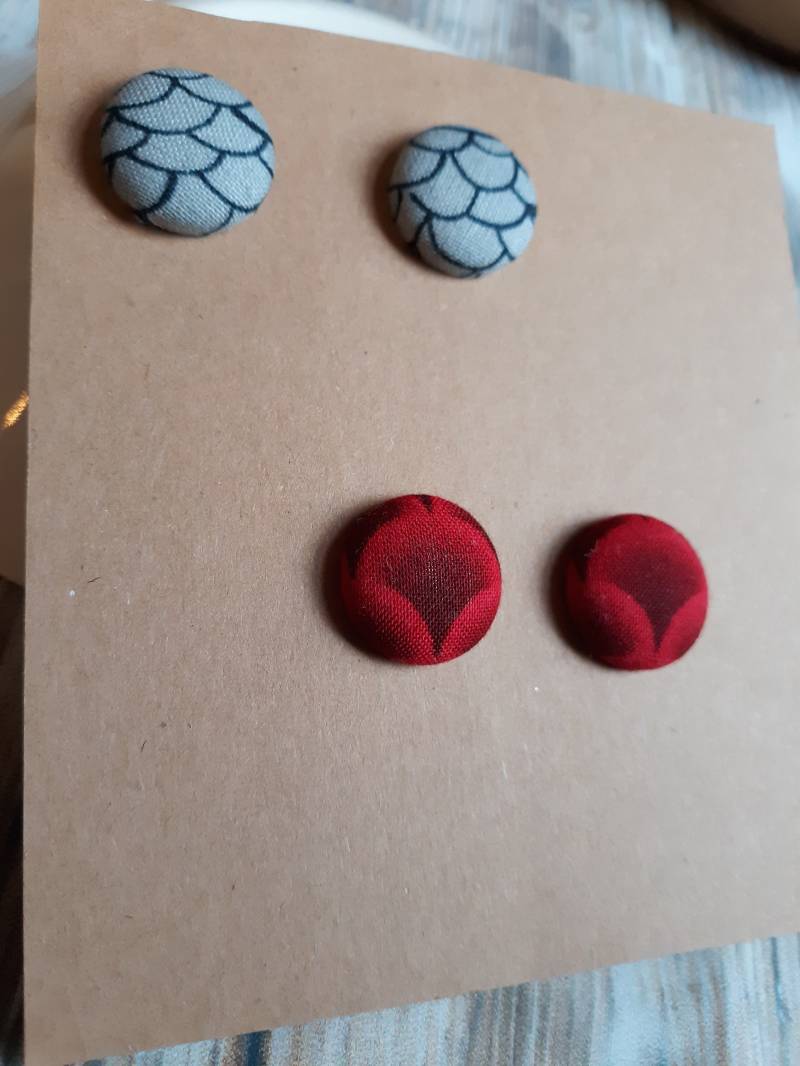 1 Paar Ohrstecker Mit 15 Mm Drachenschuppe Aus Edelstahl 1 Paar Ohrstecker Mit 15 Mm Drachenschuppe Aus Edelstahl von rusticgypsyheart