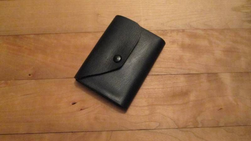 Ziegenhaut Fronttasche Id Geldbörse - Made To Order von rustikleatherworks