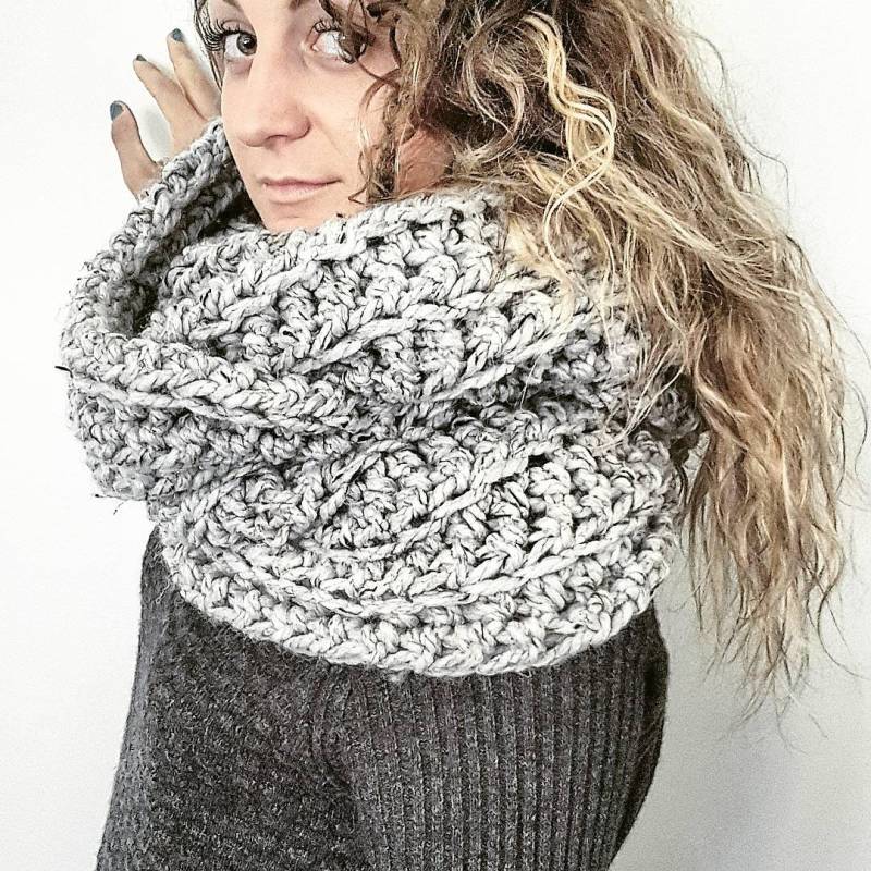 Oversized Infinity Schal, Extra Großer Langer Grobstrick Decken Unendlichkeits-Schal Lang Oversized Infinity Schal, Extra Großer Langer Grobstrick Decken Unendlichkeits-Schal Lang von rustiknits
