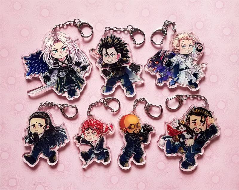 2.5" - 3" Ff7R | Set 2 Acryl Charms von rustybeeproductions