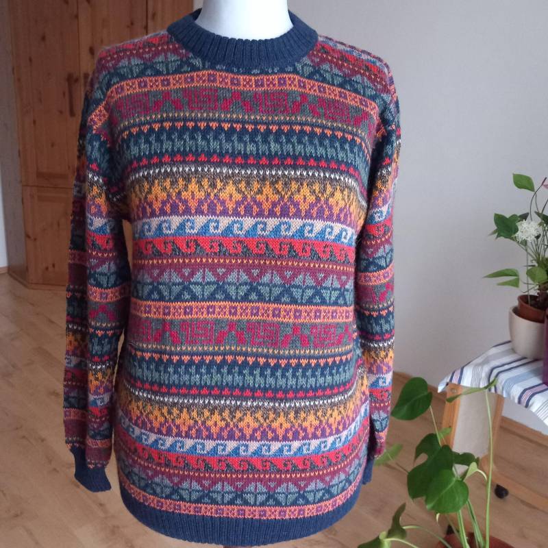 Jacquard Pullover Aus Alpakawolle/Pullover Für Männer -Frauen Baby-Alpaka/Warmer, Weicher Alpakawolle von ruthicolorido