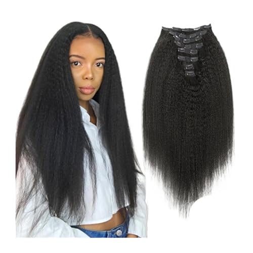 Clip in Haarverlängerungen 8-24 Zoll Kinky Straight Clip in Hair Extensions Echthaar Clip Ins Natürliches Schwarz Doppel Schuss Clip Ins for Damen 8 Teilig Kinky Straight Clip-on Extensions Clip Clip in Haarverlängerungen 8-24 Zoll Kinky Straight Clip in Hair Extensions Echthaar Clip Ins Natürliches Schwarz Doppel Schuss Clip Ins for Damen 8 Teilig Kinky Straight Clip-on Extensions Clip von ruyi-1986