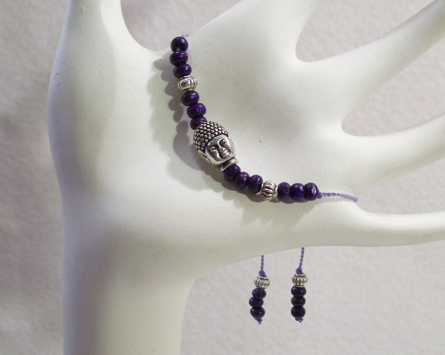 Neu Skinny Handgelenk Mala Japa Buddha Armband Verstellbar von rykasbeads